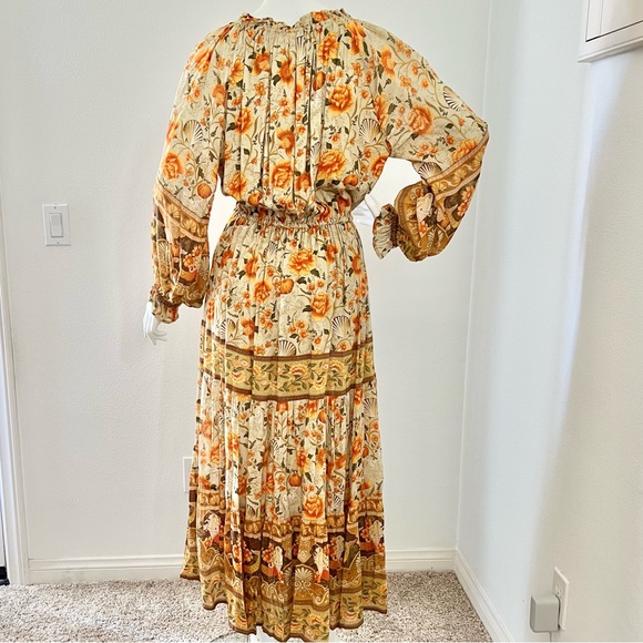New Spell & The Gypsy Seashell Floral Dress x Free People Size Small - Yellow - Picture 7 of 9